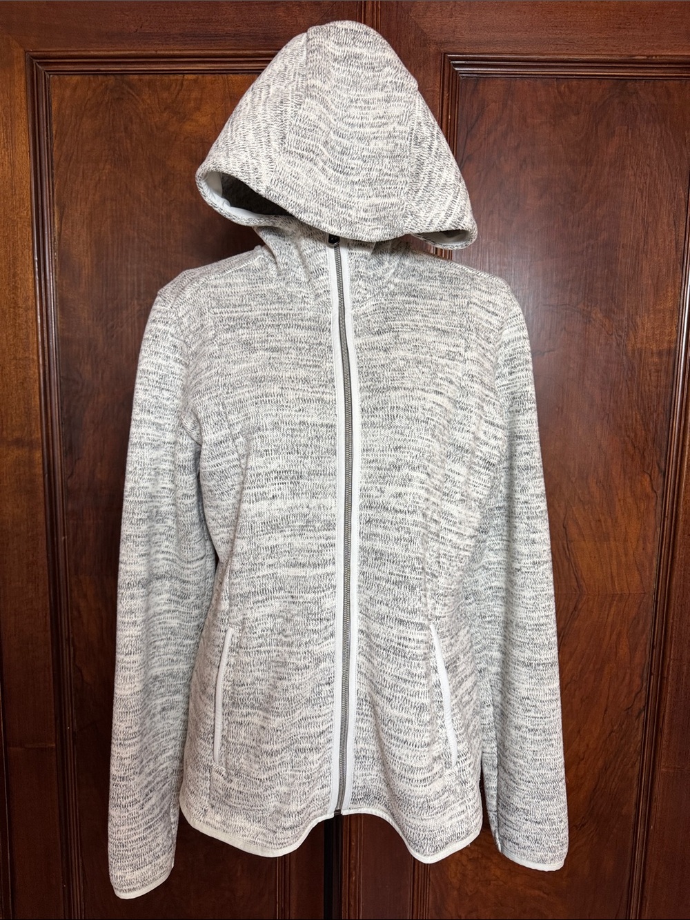 Kuhl Heathered Light Gray Full Zip Hoodie